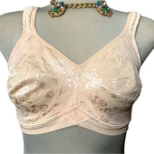 WONDER BRA Beige Supported Straps Size 42C
